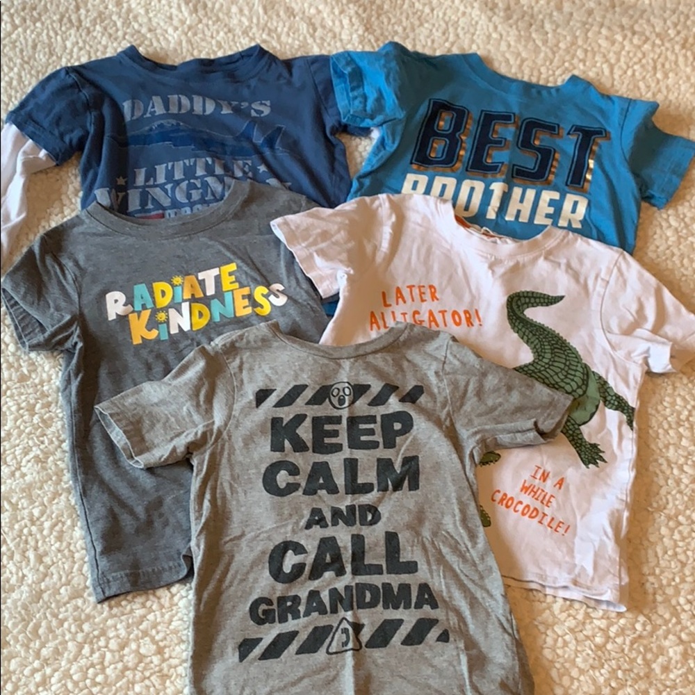 Bundle of 5 boys shirts